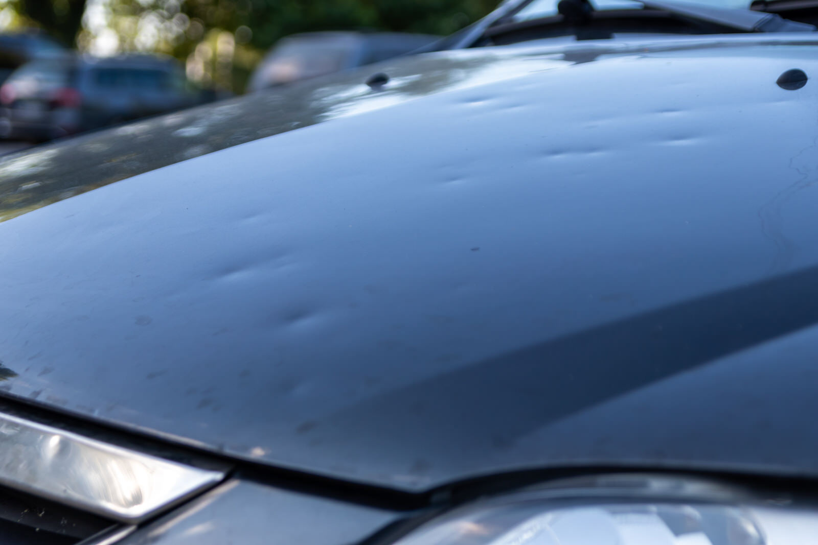 Hail damage repair example
